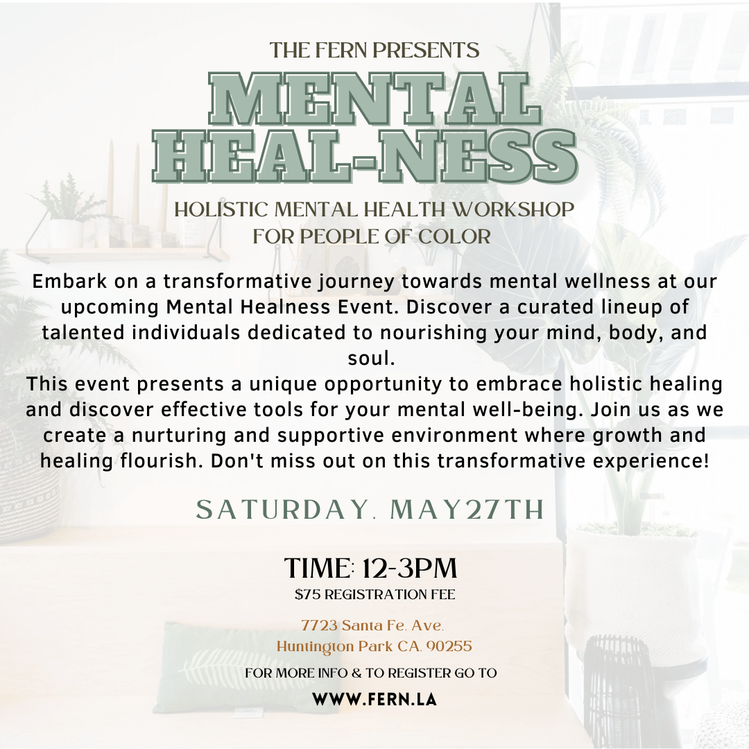 Holistic Mental Health Workshop for People of Color