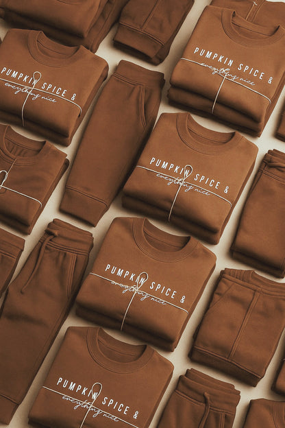 Sweater Weather Set - Pumpkin Spice $39.95