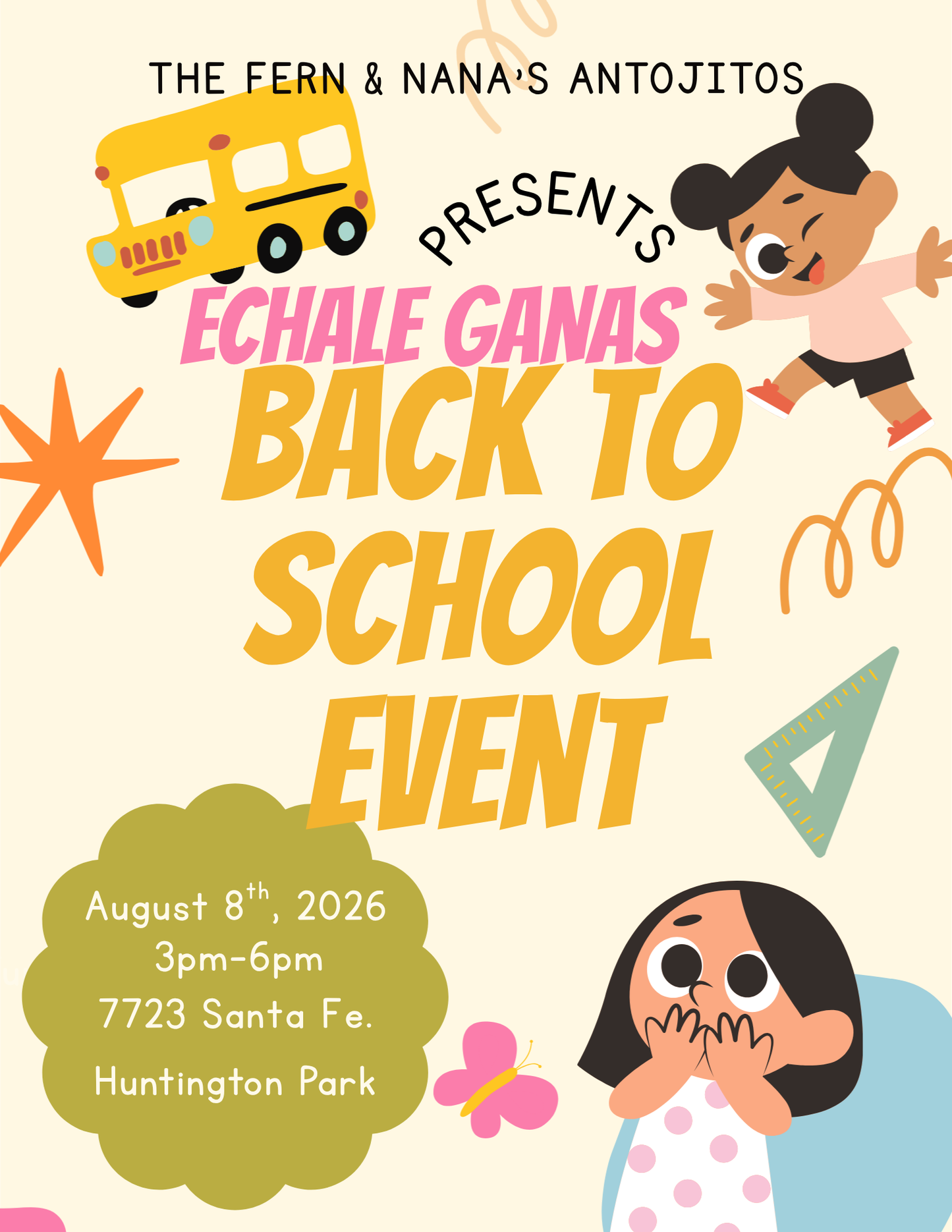 Echale Ganas: Back to School Event $5 per Child
